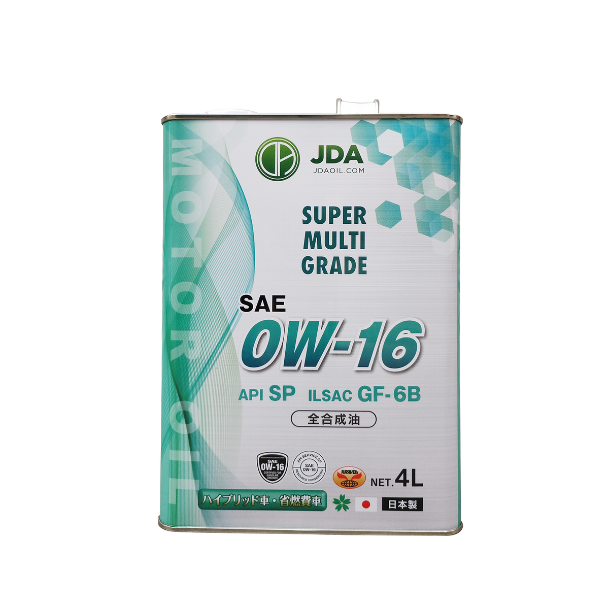 JDA スーパー マルチグレード エンジンオイル 0W-16 SP 4L — JDA oil JDA スーパー マルチグレード エンジンオイル 0W-16 SP 4L — JDA oil