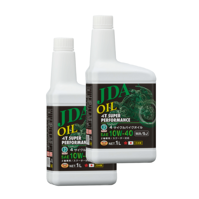 JDA 2輪車専用 4サイクル バイクオイル 10W-40 MA/SJ 1L【2本セット JDA 2輪車専用 4サイクル バイクオイル 10W-40 MA/SJ 1L【2本セット