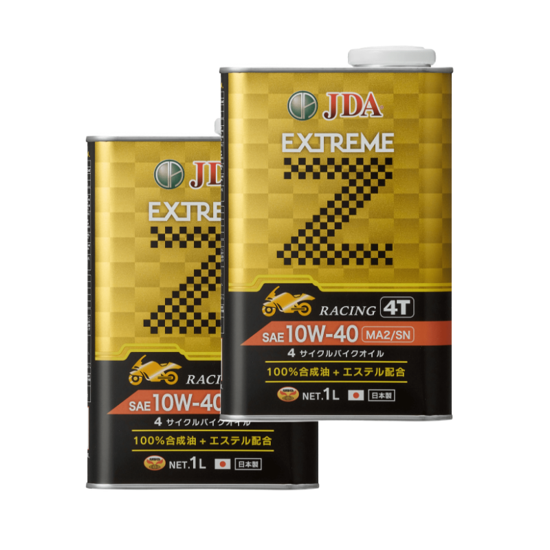 JDAエンジンオイル EXTREME Z 4Tバイク用 10W-40 MA2 SN 1L【2缶